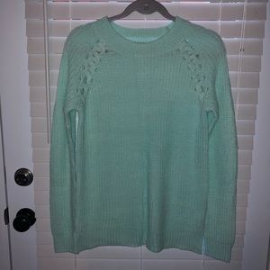 Teal/Mint Knit Sweater
